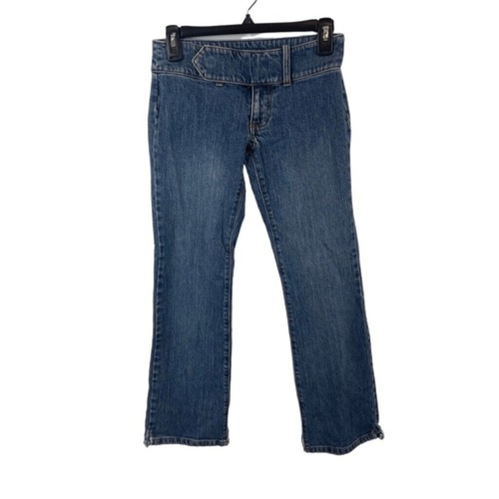 Vintage Y2K Gap Low‎ Rise Bootcut Distressed Jeans Size 0